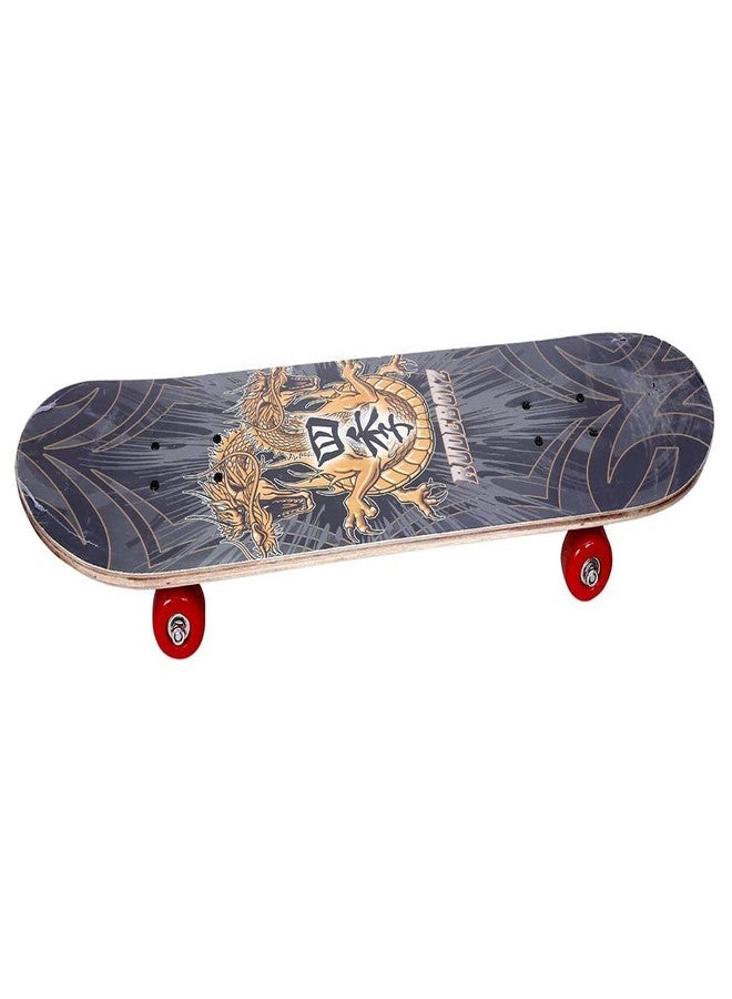 Portible ألواح تزلج محمولة كاملة للمبتدئين من الأطفال والأولاد والبنات والبالغين والشباب - ألواح تزلج قياسية مع سطح، لوح تزلج طويل (عبوة من قطعة واحدة). - Image 1